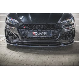 Накладка сплиттер на передний бампер на Audi RS5 B9 рестайл